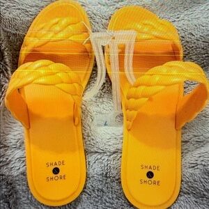 Shade & Shore Women's Orange Jelly Sandals